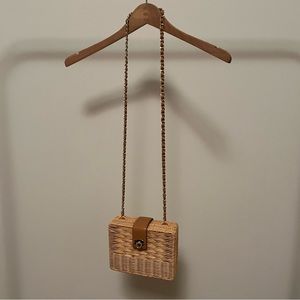 J McLaughlin Wicker Crossbody